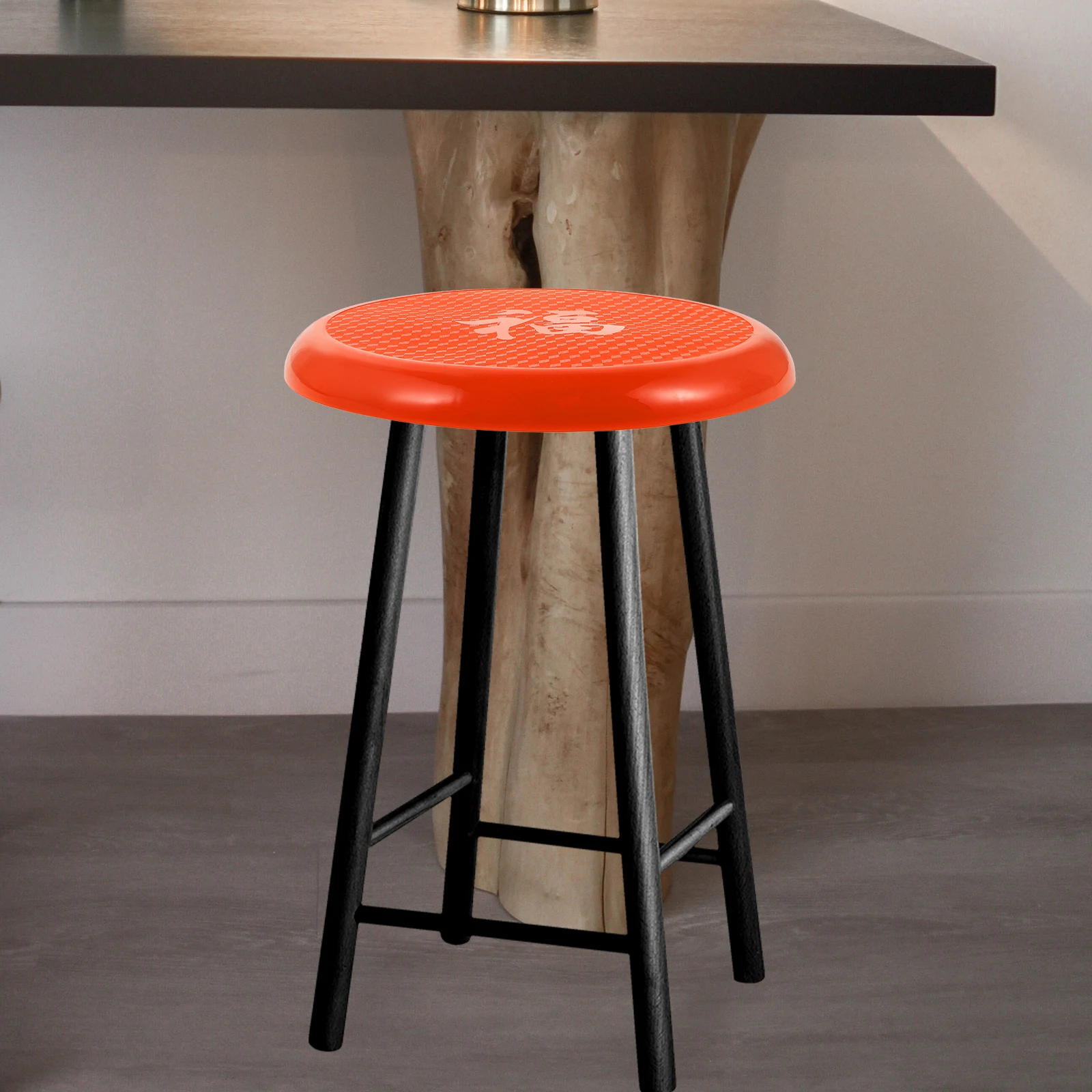 

Round Stool Seat Cover 29cm Diameter Plastic Red No Hole Portable Garden Chair Accessory Bar Stool Replacement Outdoor Furniture