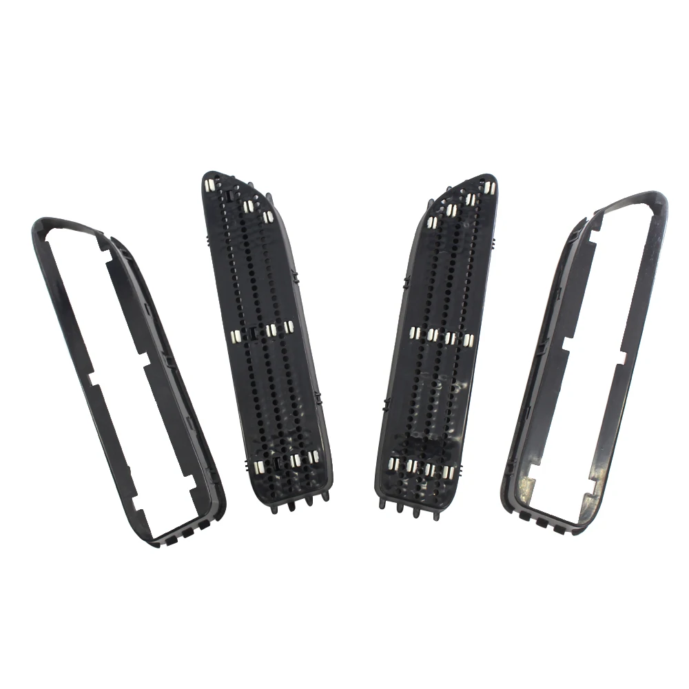 1 Pair of Fender Vents Dumb Black Side Grill Grille Fender Vents Replacement for BMW E46 M3 01-06 Plastic Material