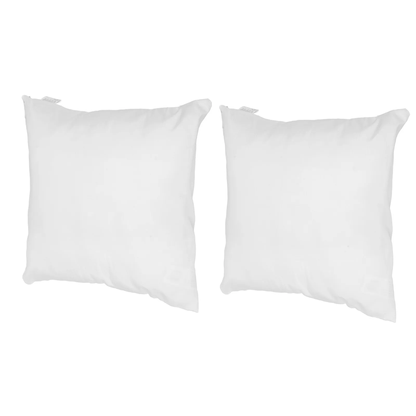 2Pcs Firm Square Throw Pillow Inserts Polyester Fiber Fill White Cushion Sofa Bed Chair Support Replacement Inserts