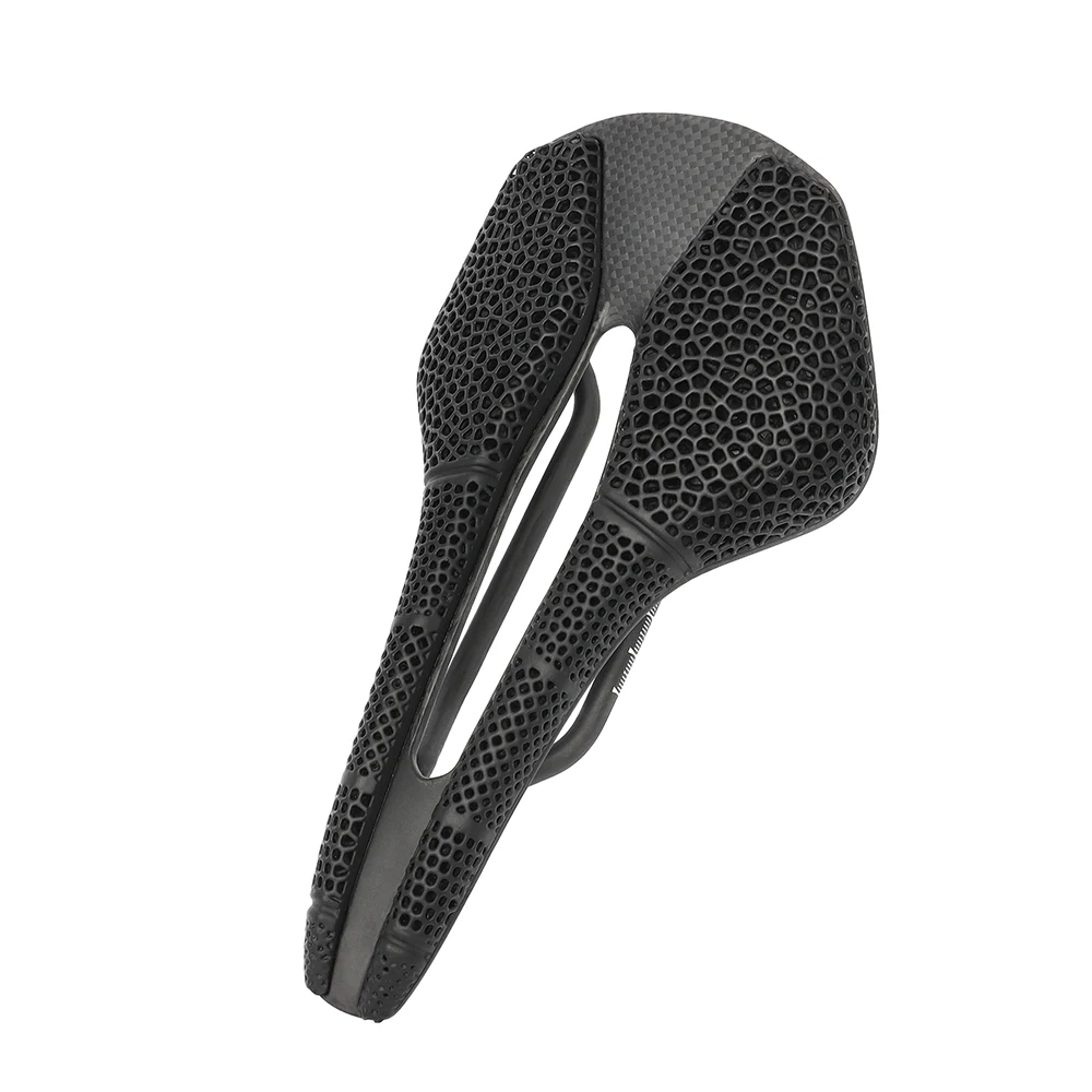 Carbon Shell MTB Front Seat Mat Oversized Shock Absorbing Bike Saddle Core Waterproof TPU Carbon Fiber Cover for Men Women
