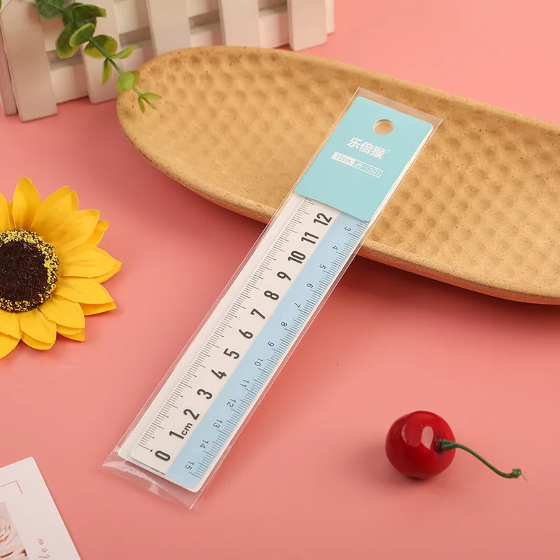 Best Selling 15Cm Plastic Big Digital Custom Straight Ruler for School Supply