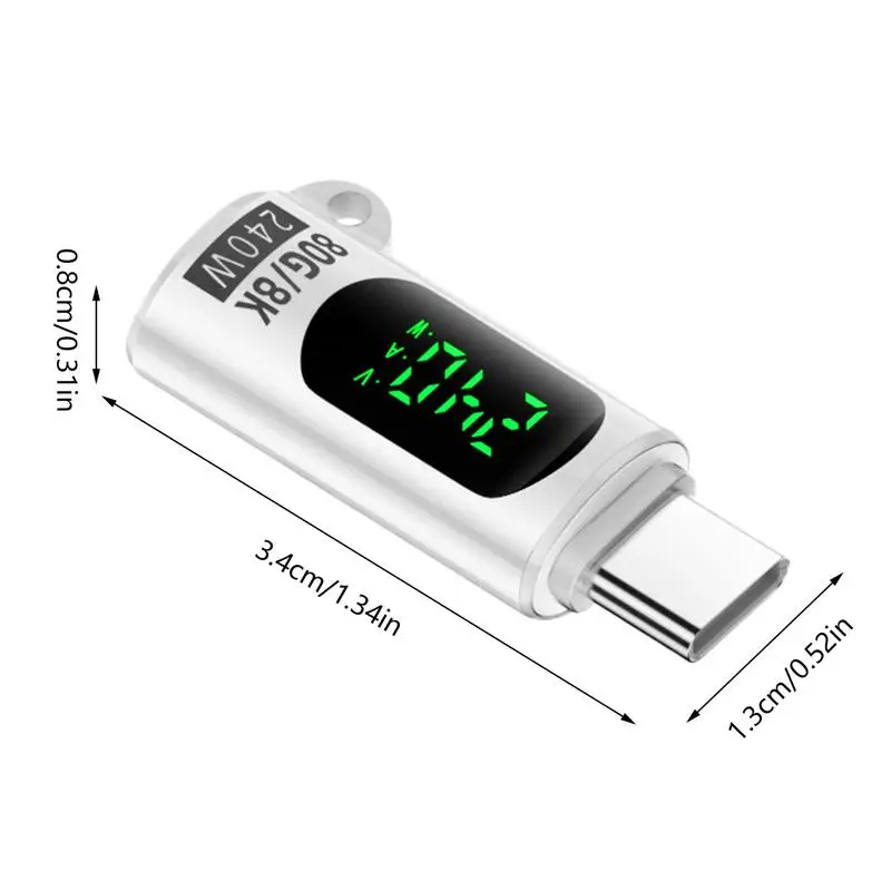 Snel opladen Data Connector Plug 80Gbps USB4.0 Digitale Display Adapter Volledige Functie Opladen Monitoring Converter Voor PC