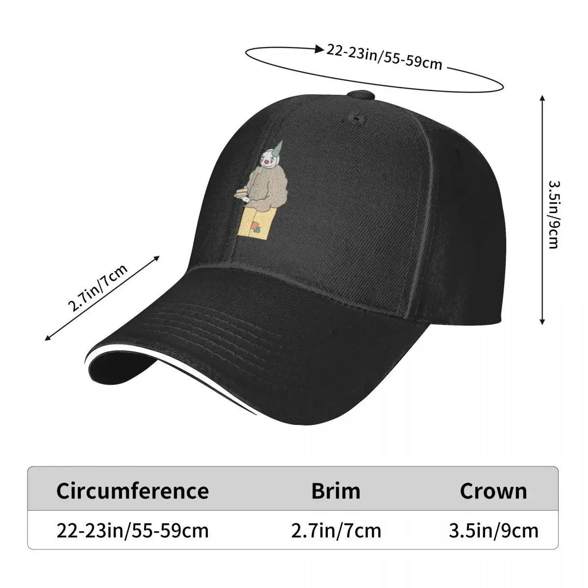 Clown Boy Baseball Cap Beach Dropshipping New In Hat For Women 2025 Men's