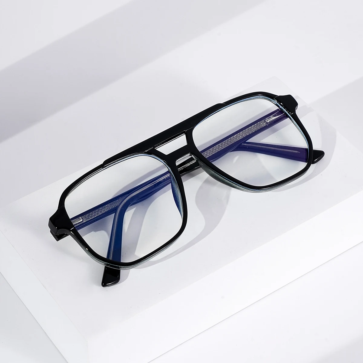 Square Double Briges Anti Blue Light Glasses Men Blue Light Blocking Glasses Women Eyeglasses Frame Optical Eyewear Computer