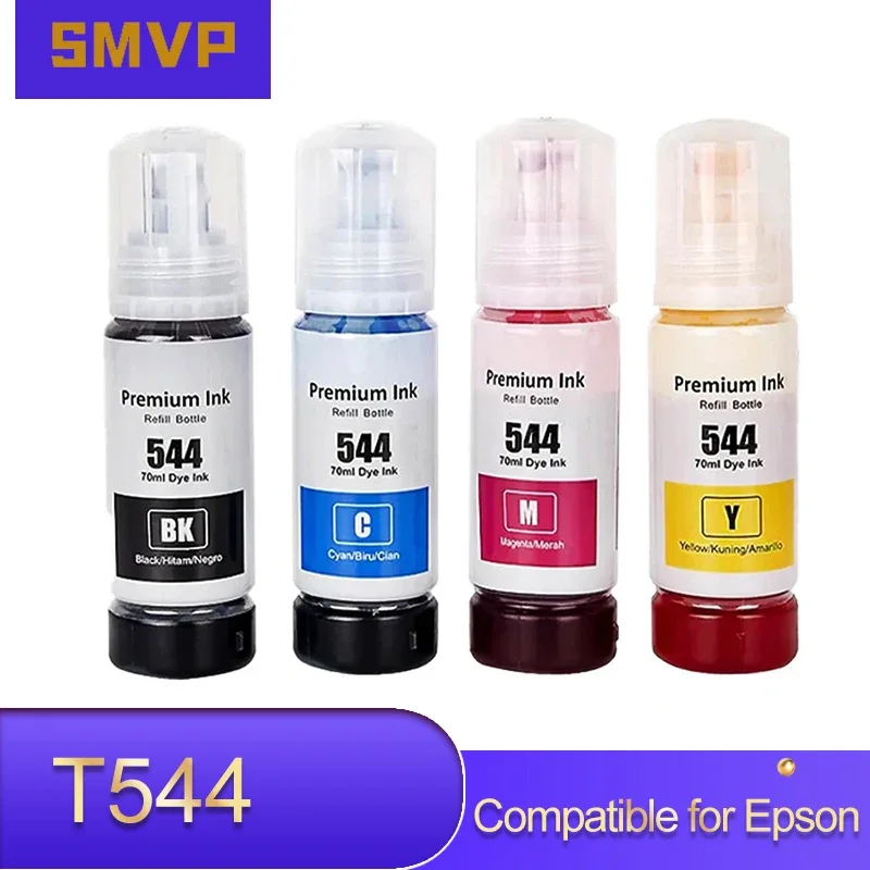 T 544 T544 recarga DGT Tinta tinta Premium Compatible Color botella a base de agua a granel para impresora Epson L3250 L3110 L3150