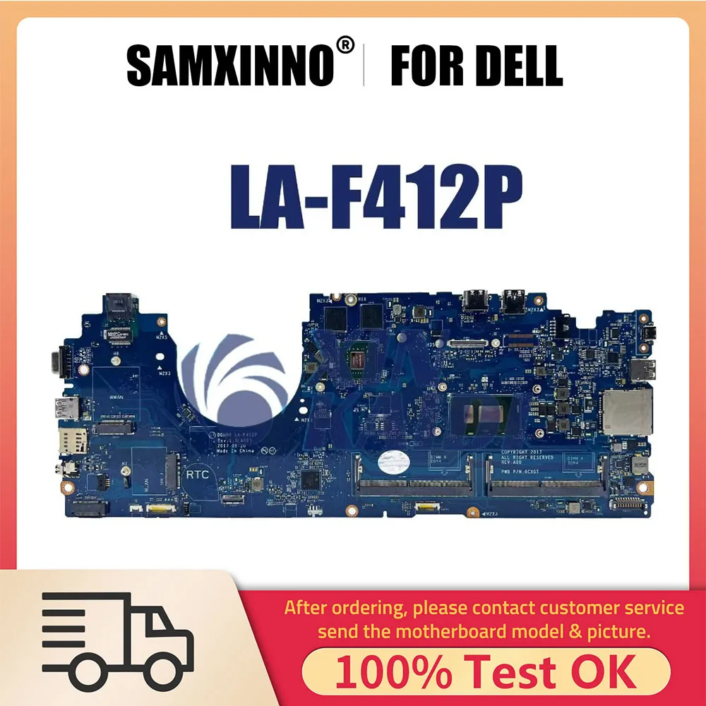 

Laptop Motherboard For Dell Latitude 5590 CN-0P50J0 0630XHLA-F412P NotebookMainboard with I5 I7 8th CPU MX130 2G 100% Test OK