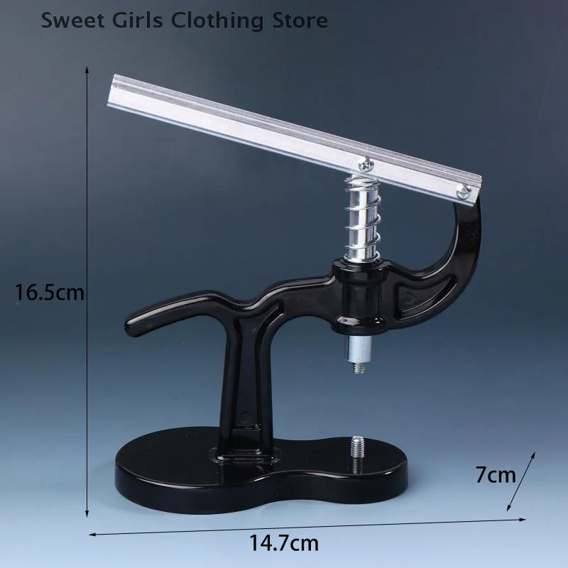 1 مجموعة أداة الضغط لإصلاح الضغط ساعة الظهر أقرب أدوات الساعاتي حافظة أدوات يدوية من الزجاج الكريستالي