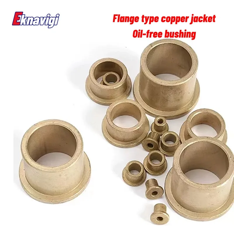 5PCS Inner diameter 10MM powder metallurgy oil bearing with edge step shoulder flange flange bushing flanged copper sleeve