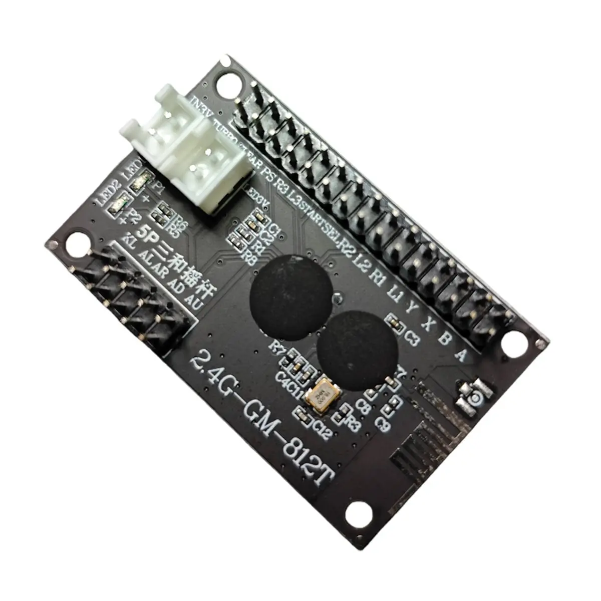 Happy New-  2.4G Wireless 2 Players for USB Zero Delay Joystick Encoder PCB Board for Diy Game Console Parts.