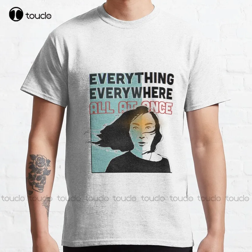 Everything Everywhere All At Once Movie ,Best 2022 Classic T-Shirt Girl Dad Shirt Cotton Outdoor Simple Vintag Casual Tee Shirt