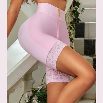 Fajas Colombianas de alta compresión con cremallera levantador de glúteos pantalones cortos de cintura alta sin costuras potenciador de cadera Push Up ropa interior adelgazante