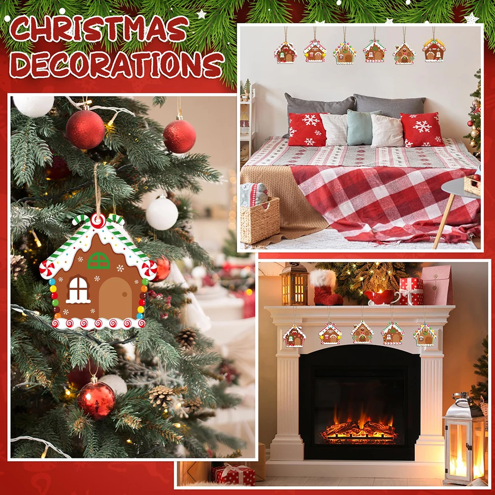 6pcs/set Gingerbread House Woo - Home Fragrance Gingerbread ulasan dan harga