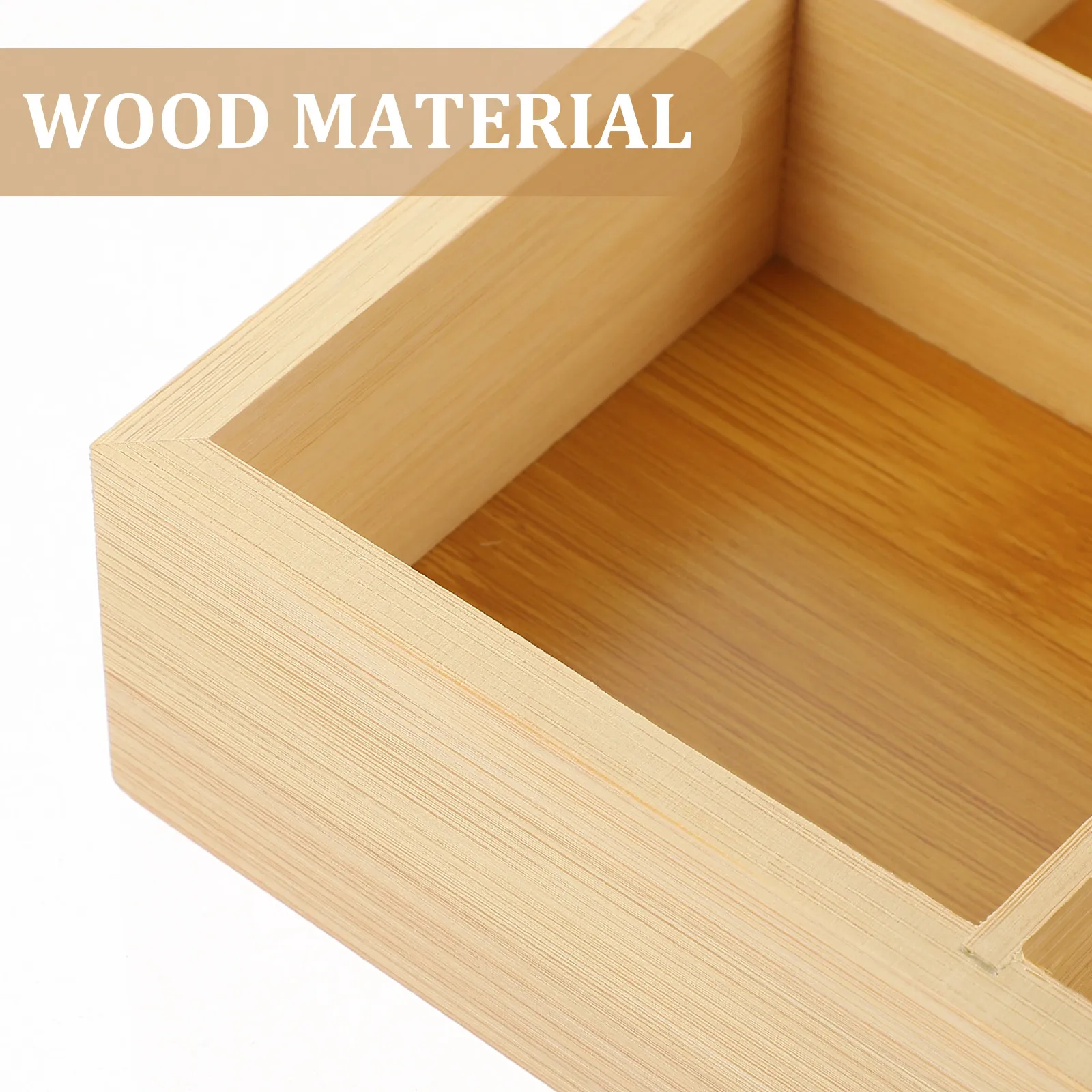

2pcs Wooden Serving Tray 4-Compartment Snack Box Dried Fruit Storage Party Birthday Wedding Gift Food Tray Fruit Nut