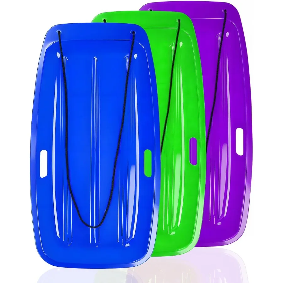 

Snow Sled for : 35 Cold-Resistant Anti-lateral Drift Included Rope One Handle per Side Fast Stable Stackable Easy to Carry Tobo