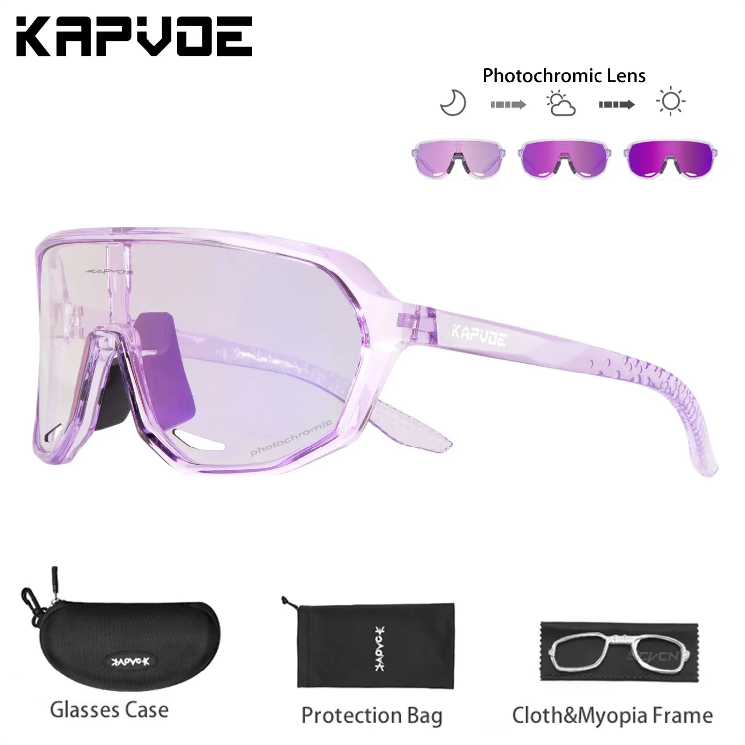 

Blue Photochromic Glasses Speed Bike Road Bicycle UV400 Sports Cycl Sunglasses Men Women MTB Hiking Cycling Glasses