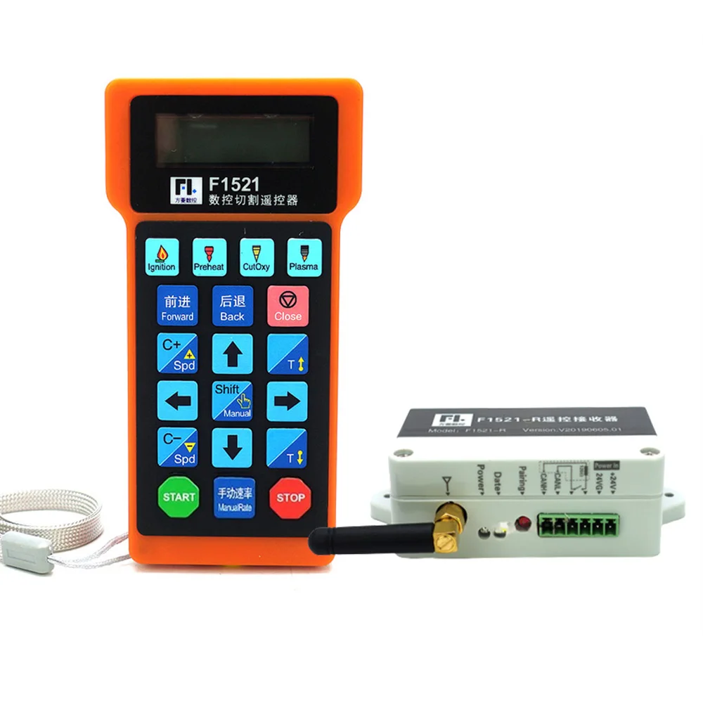 F1510T/F1521T plasma remote control+receiver for CNC plasma flame cutting machine system F2100B F2300A F2300B