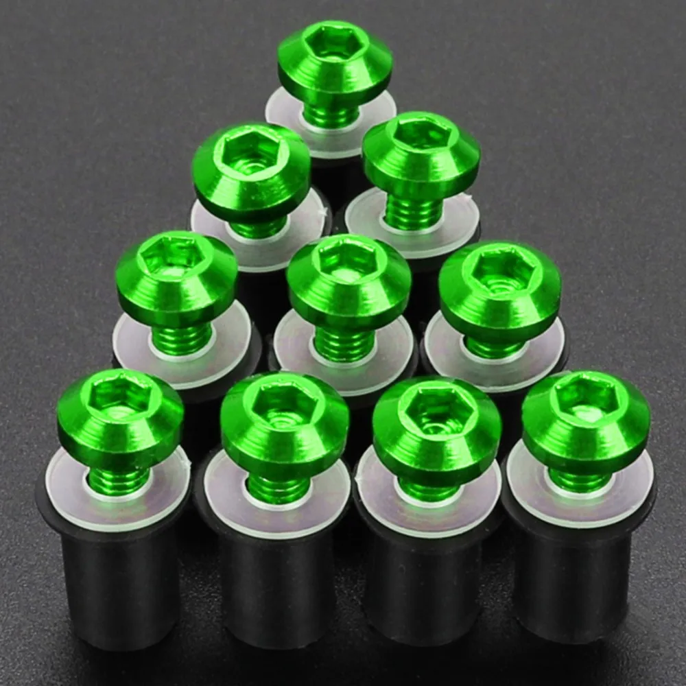 

FOR KAWASAKI ZX4r ZX636R ZX6R ZX6RR ZX7R ZX7RR ZX9R ZZR1200 ZZR1400 ZZR600 ZZR400 Windshield Bolts 5mm Windscreen Screws Nuts