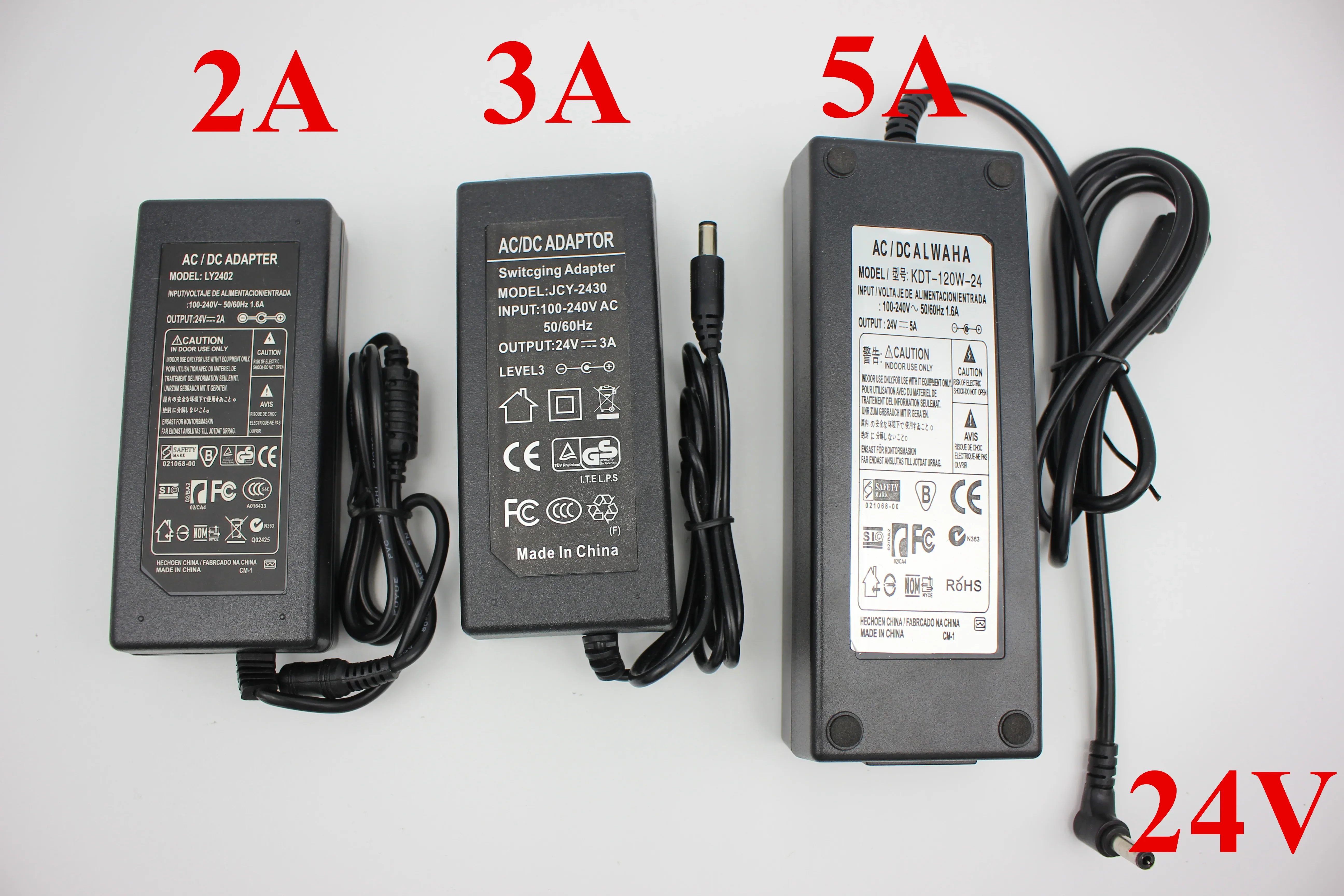 EU/US/UK/AU Power Supply Adapter Transformer AC 110-240V to DC 5V 12V 24V 1A 2A 3A 4A 5A 6A 7A 8A 10ALED Strips Light Converter