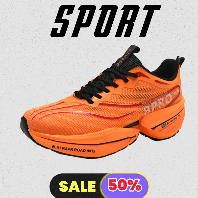 

Running Shoes Casual Carbon Plate Marathon Men Sports Tenis Breathable Lightweight Women's Comfortable Athletic Nonskid Sneakers