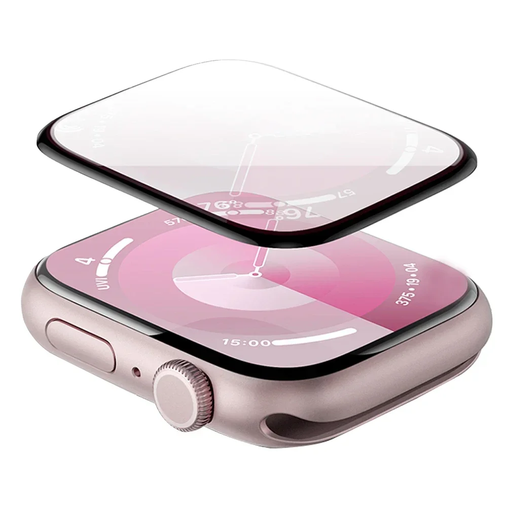 Protecteur d'écran pour Apple Watch Series 9-8-7-6 5 4 Se ultra-2 49mm 41mm 45mm 40mm 44mm 3D (pas en verre trempé) Film Accessoires