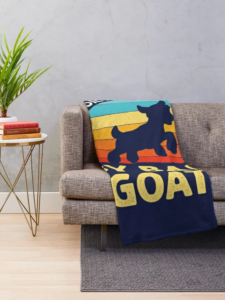 Easily Distracted by Baby Goats Goat Lover Throw Blanket manga Decoratives Single anime Blankets