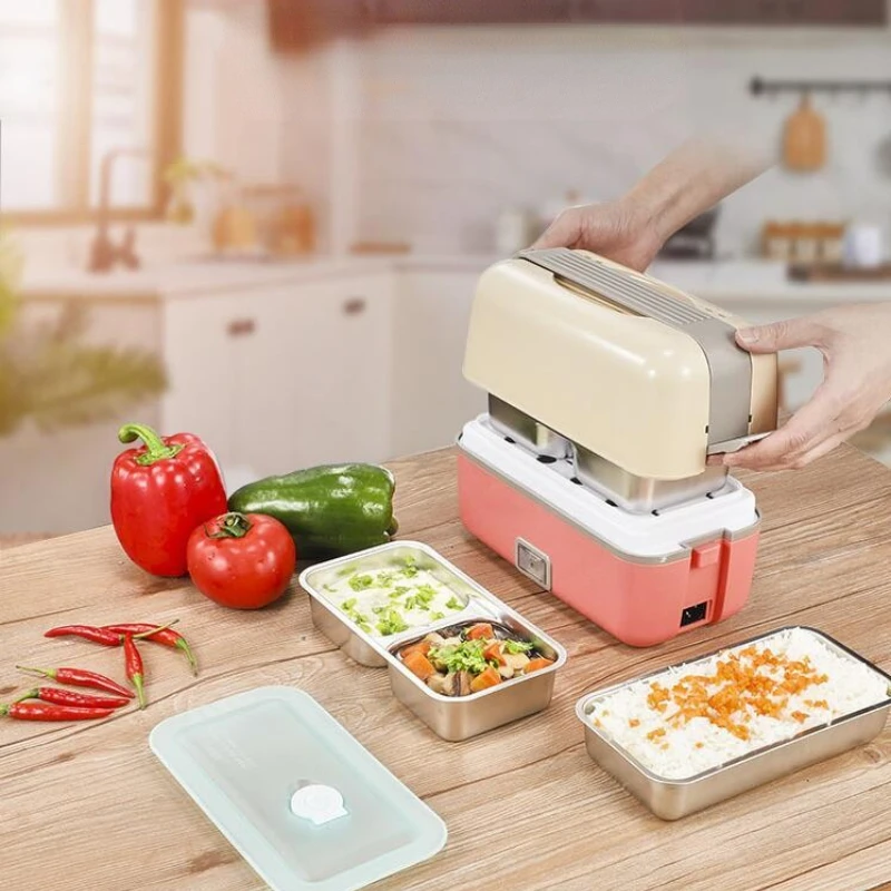 High-value Electric Lunch Box Portable Heat Preservation Bento Box Can Be Plugged Into The Electric Cooking Meal Heating Box