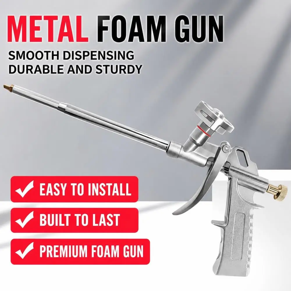 PPTS Special Polyurethane Foam Spray Gun Durable Metal Foam Nozzle Caulk Applicator Construction Sealing Repair Tool