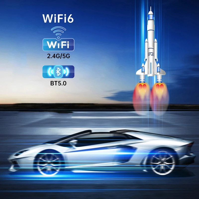 Smart TV Stick, Android 13, RK3528, 4K, 8K, HDR, WiFi 6, 2 Go + 16 Go, Compatible Media, BTpig Voice Assistant, ABS Tv Box, 1Set