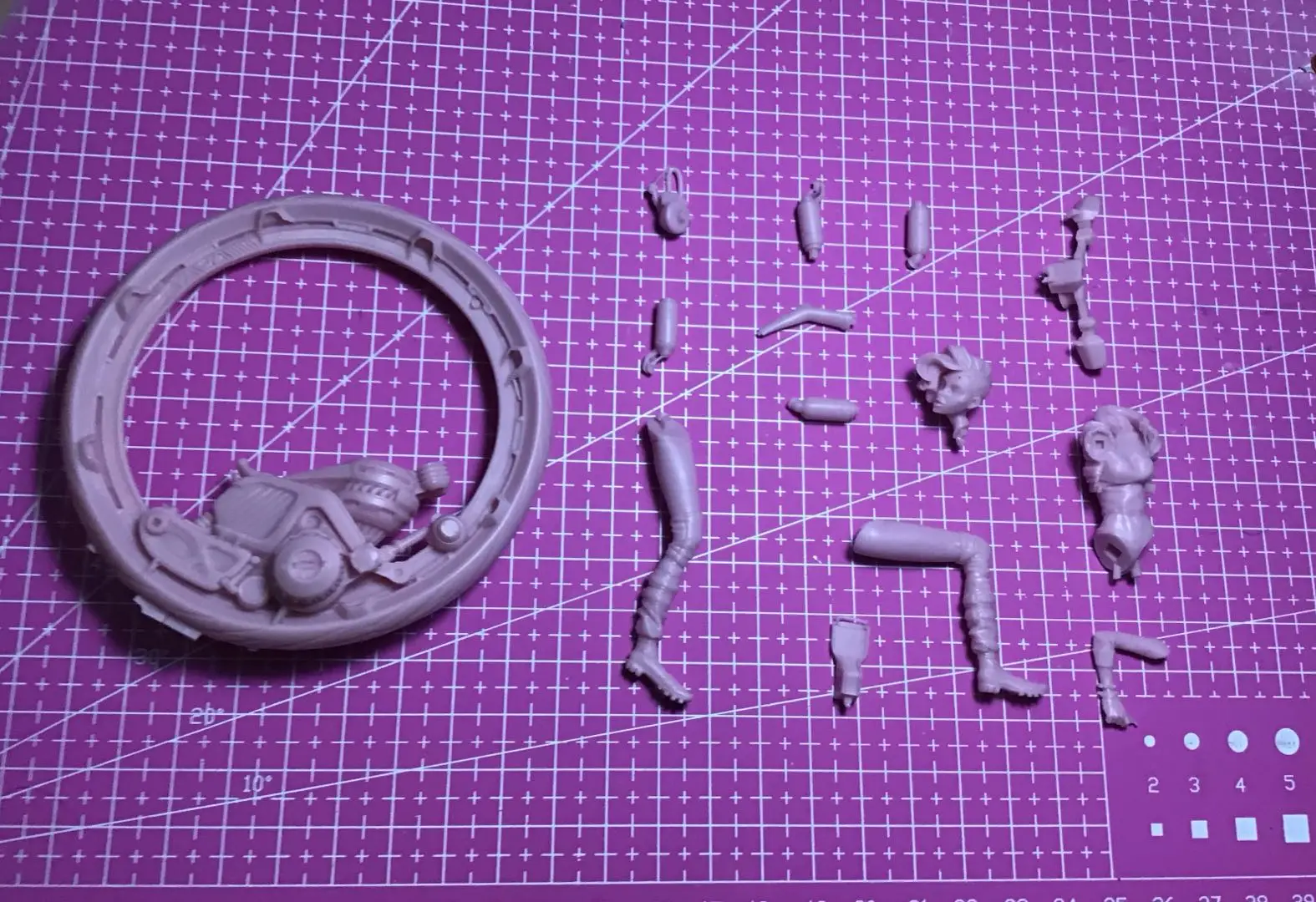 1/24  Resin Model Figure GK，Unassembled and unpainted kit