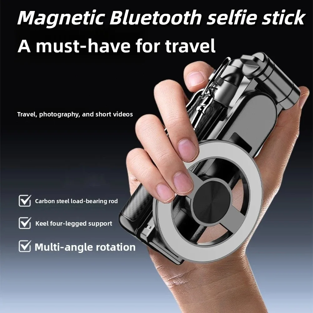 

Magnetic Bluetooth Selfie Stick Portable Handheld Telescopic Selfie Stick Extendable Lightweight Selfie Stick Tripod