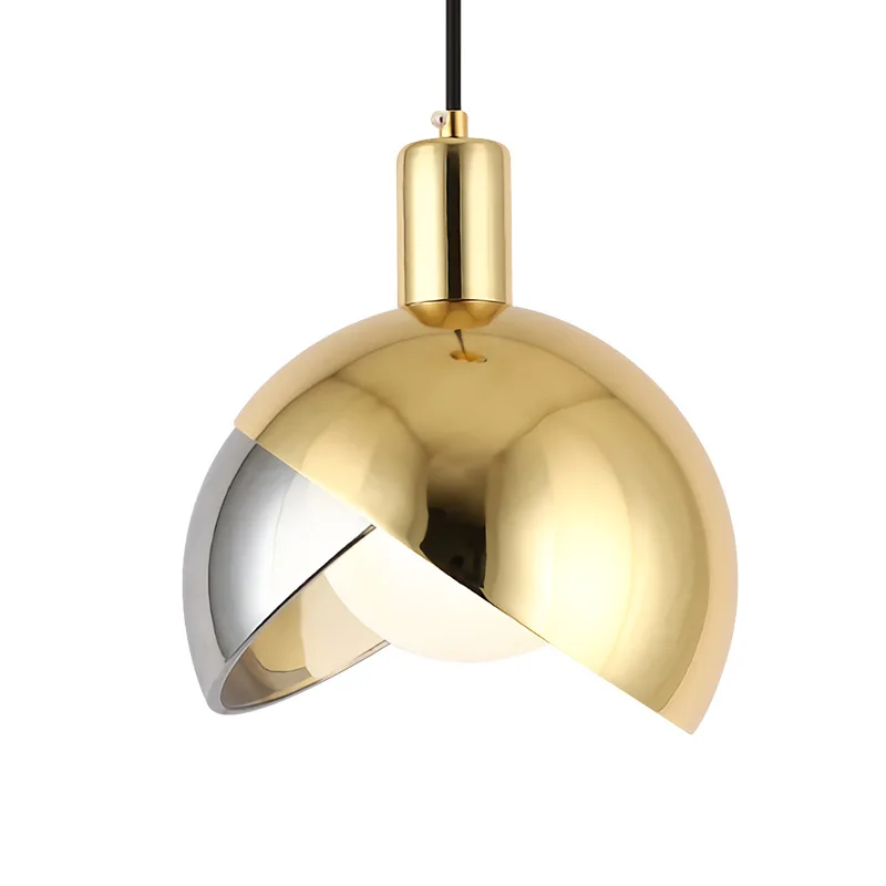 

Glass bar chandelier, shopping mall clothing store Nordic simple restaurant light rose gold gold splicing bedside small