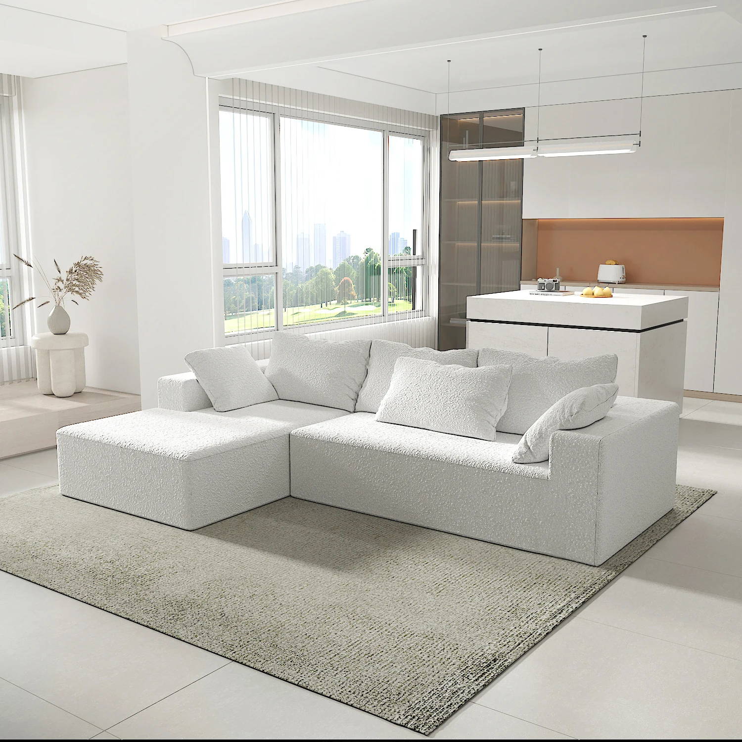 

Foldable Compressed Modular Sofa in Box