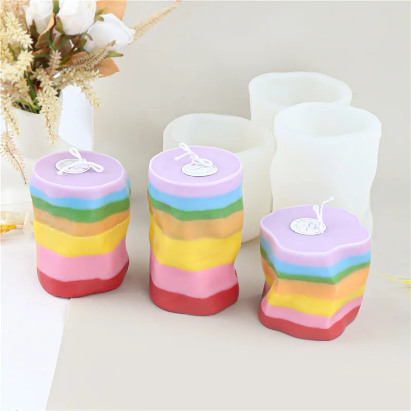 

3 New Geometric Twist Silicone Mold Gypsum form DIY Handmade Aromatherapy Candle Ornaments Handicrafts Soap Mold Hand Gift Make