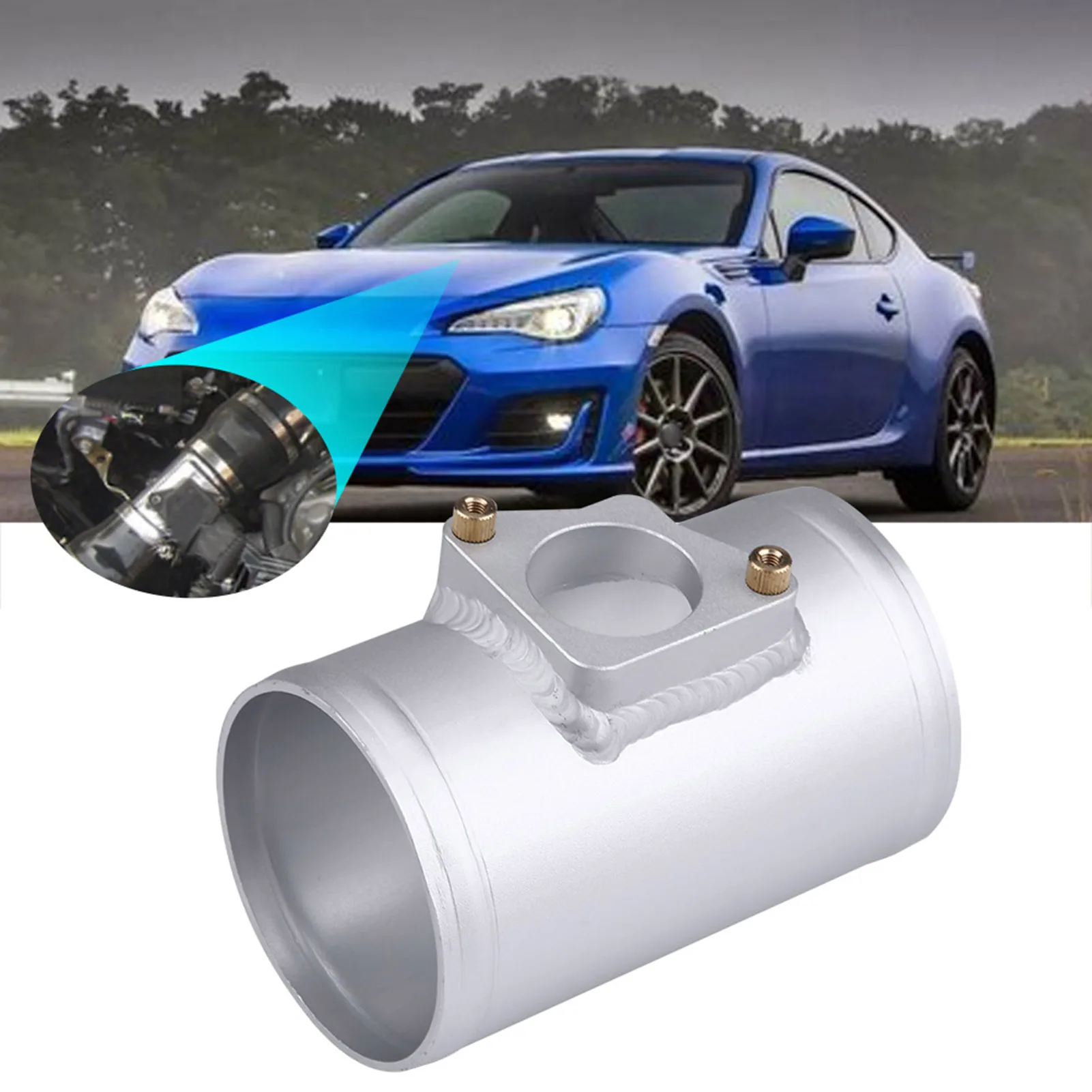 

Aluminum alloy Car Air Flow Sensor Adapter Intake Meter Mount Base Auto Accessories Universal For Vehicles with 77mm Intake Tube