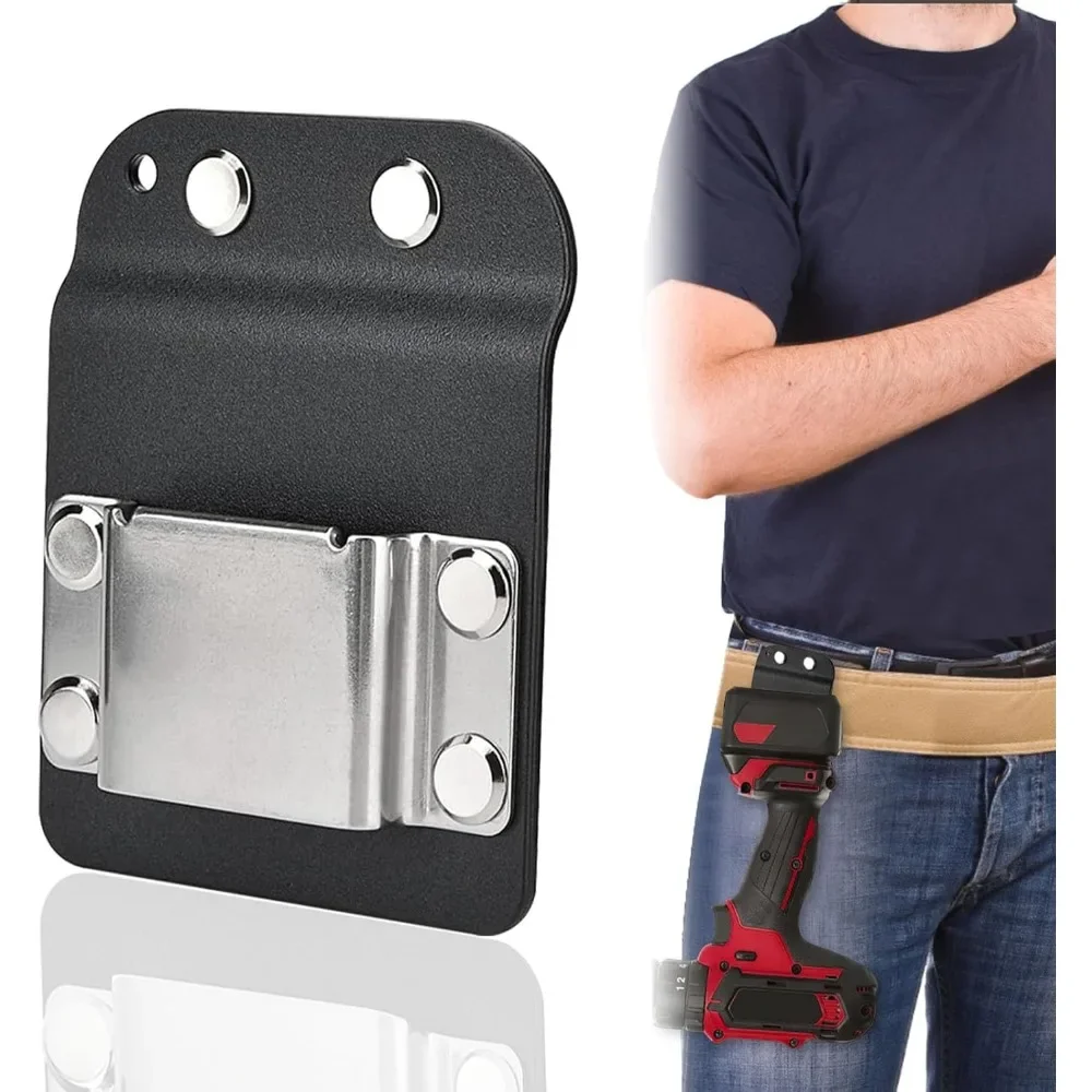 Cinturón de herramientas con Clip, funda con gancho portátil, soporte para taladro inalámbrico, clavadora de impacto, cinta métrica, Clip para colgar, cualquier herramientas seguras