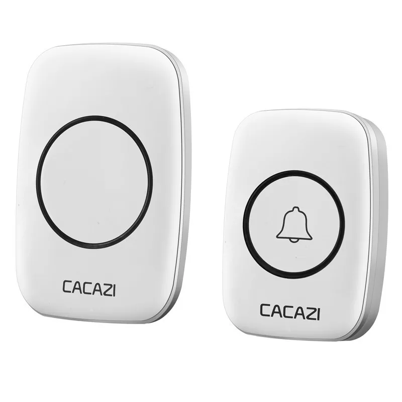 A10 AC Digital Music Doorbell Home Wireless Door Bell Waterproof Ultra-remote Control Elderly Smart LED Light Calling Bell