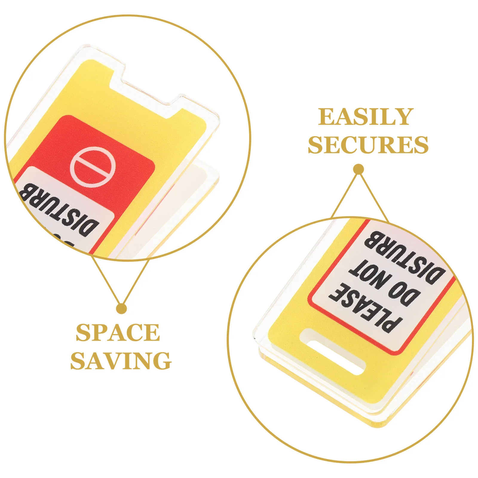 10Pcs Desktop Memo Clip Holder Mini Caution Signs Do Not Disturb Sign for Office Desk Coworkers Colleague Teacher Employee