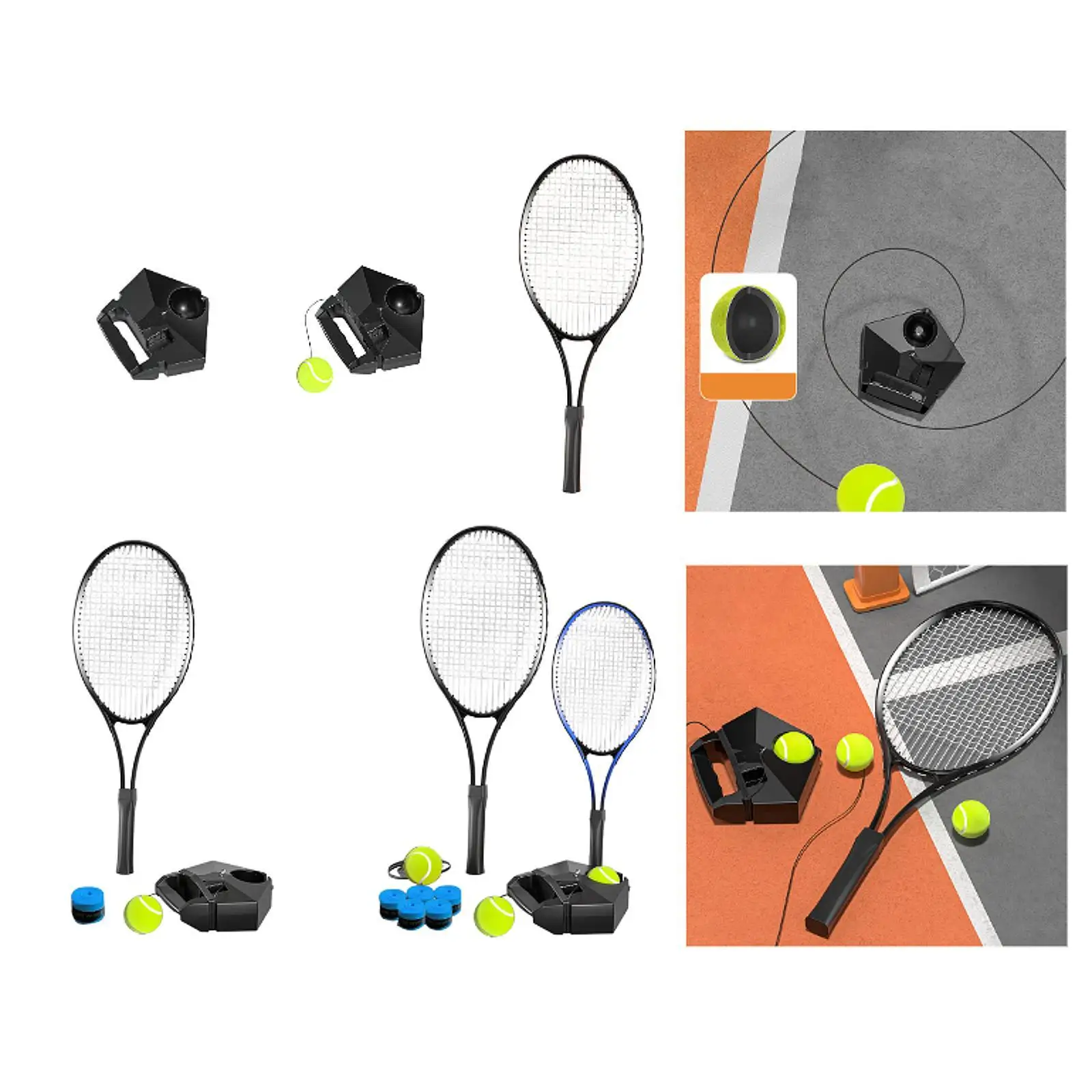 Kit de rebond de balle de tennis pour débutants, entraînement de tennis