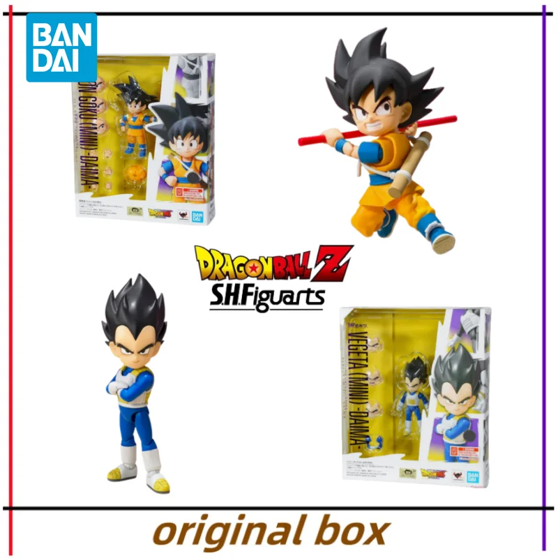 Bandai Figur Modell Dragon Ball SHF Son Goku Vegeta MININ DAIMA Anime Figuren Spielzeug Sammlerstück Geschenk für Kinder Echte Marke