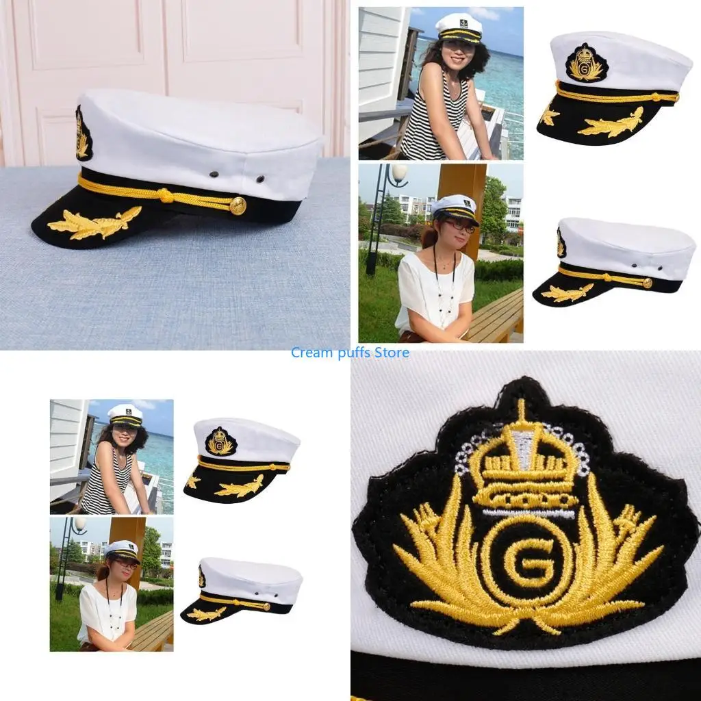 50LE Sailor Party Captain Hats for Party Masquerade Party Cosplay Accessory