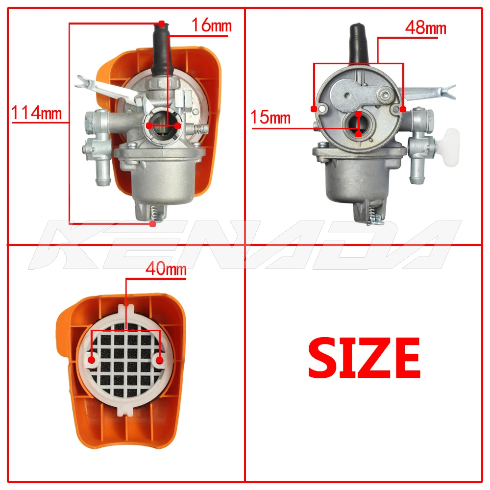 Dla Mesin R Rosen Ogawa Cg328 SUM328 BG328 T328 PRO338 Tl33 Tb43 Gaźnik z filtrem powietrza