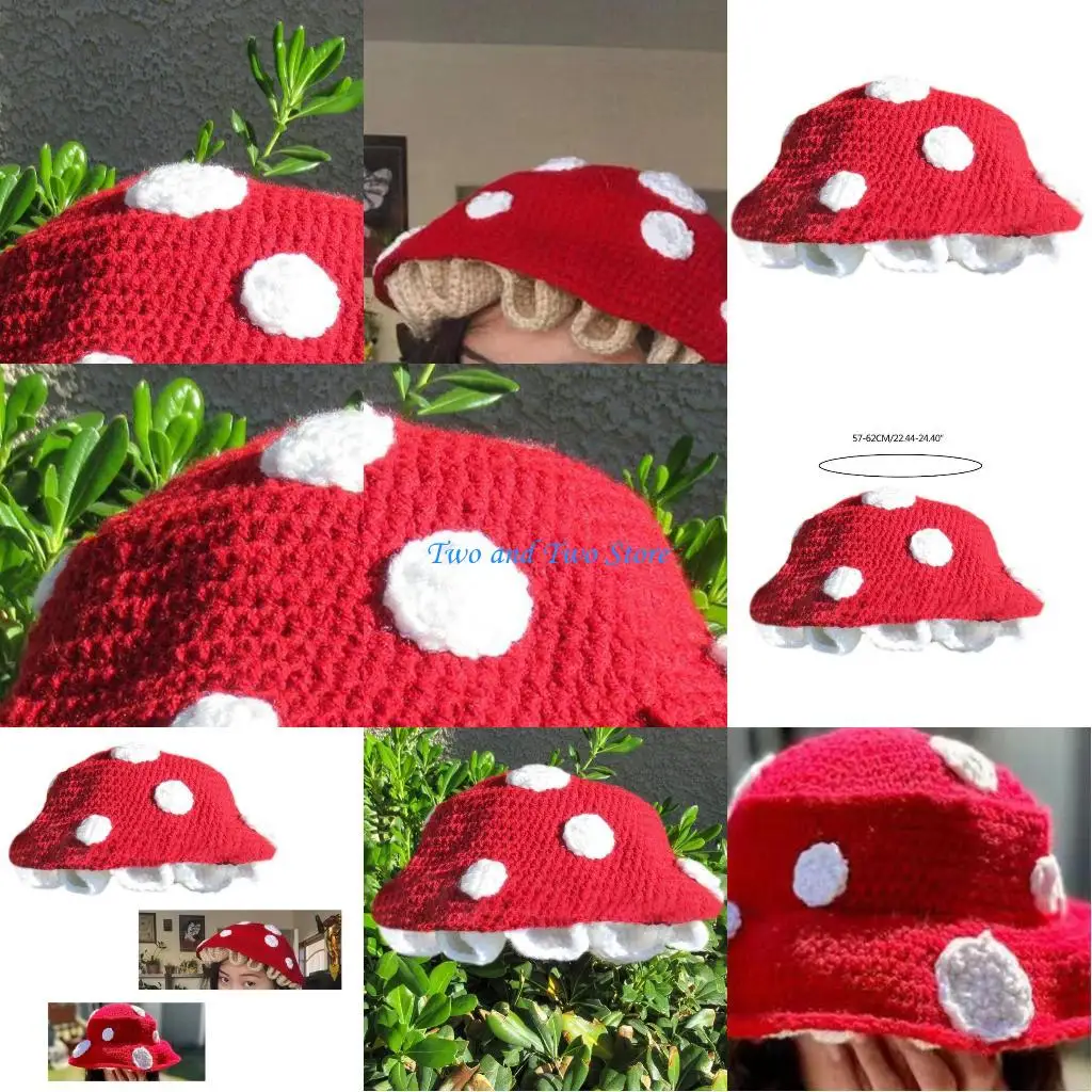 

HX6F Хэллоуин с напуском вязаная шапка-бини День рождения Реквизит для селфи Праздничный костюм