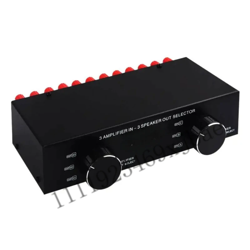 3 in 3 out passive power amplifier speaker selection switcher audio switching distributor comparator without loss of sound quali