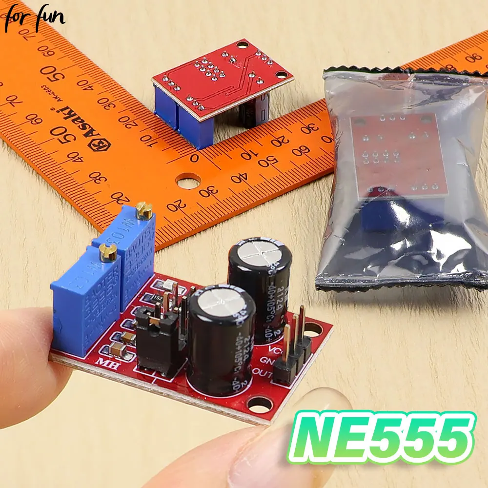 For-Fun 1/5/10PCS NE555 Pulse Frequency Duty Cycle Adjustable Module Square Wave Signal Generator Stepper Motor Driver 5V-12V