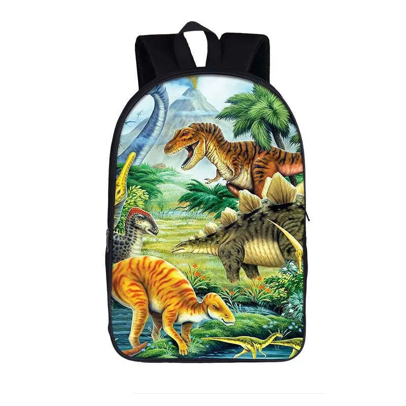 Dinosaur Jurassic Backpack for Teenage Boys Girls Children School Bags Kids School Bags Women Men Daypack Backpacks 16 Inches