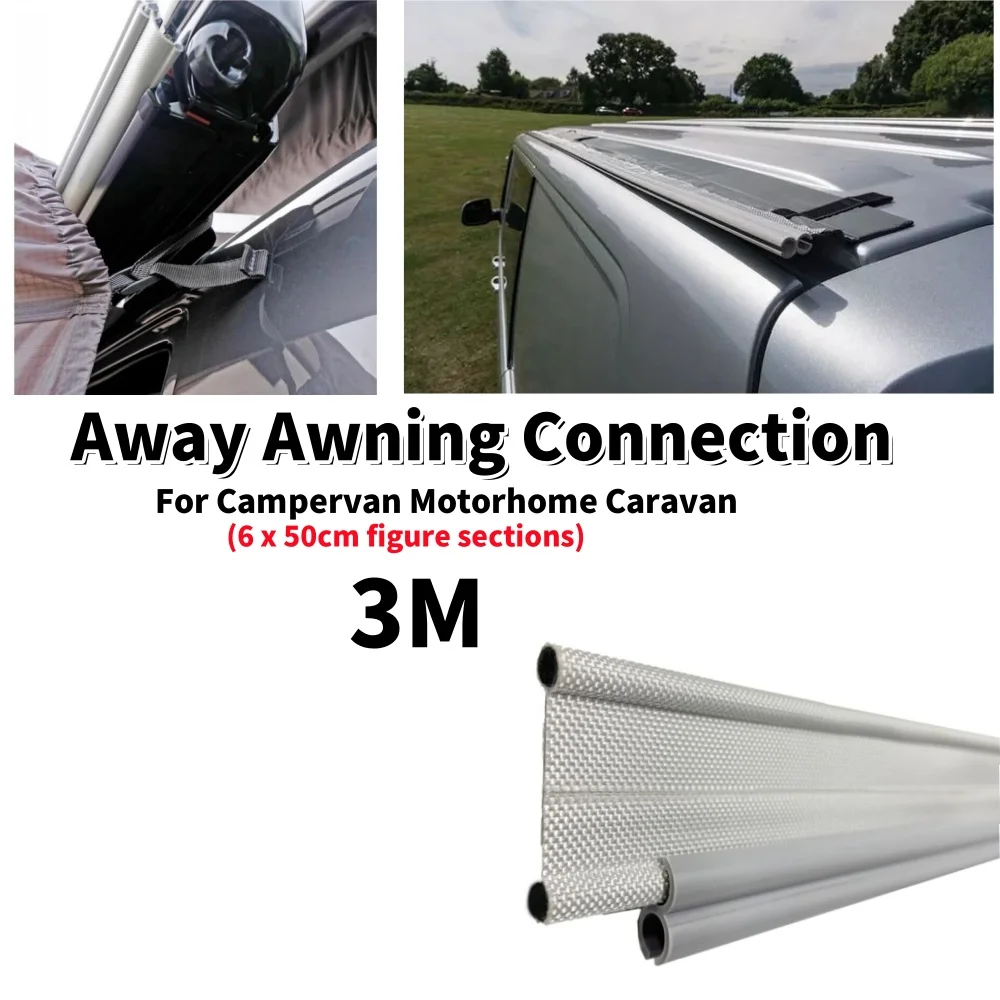 

Camper Van Roof Tent Connection Away Awning Connection Dual Beading Drive 4mm/6mm Kador Keder For Campervan Motorhome Caravan