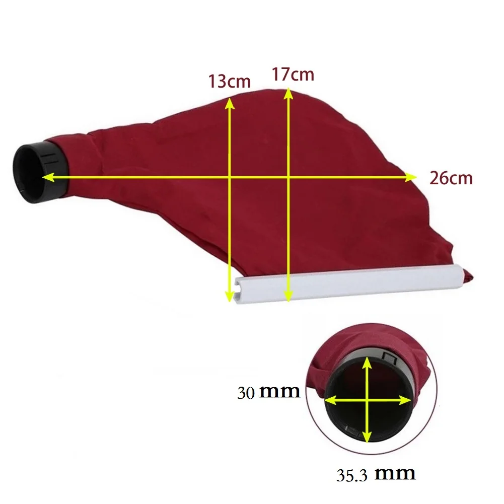 Bolsa de polvo para lijadora, piezas de tela negra, plástico rojo, 9401, 9403, Compatible con alta calidad