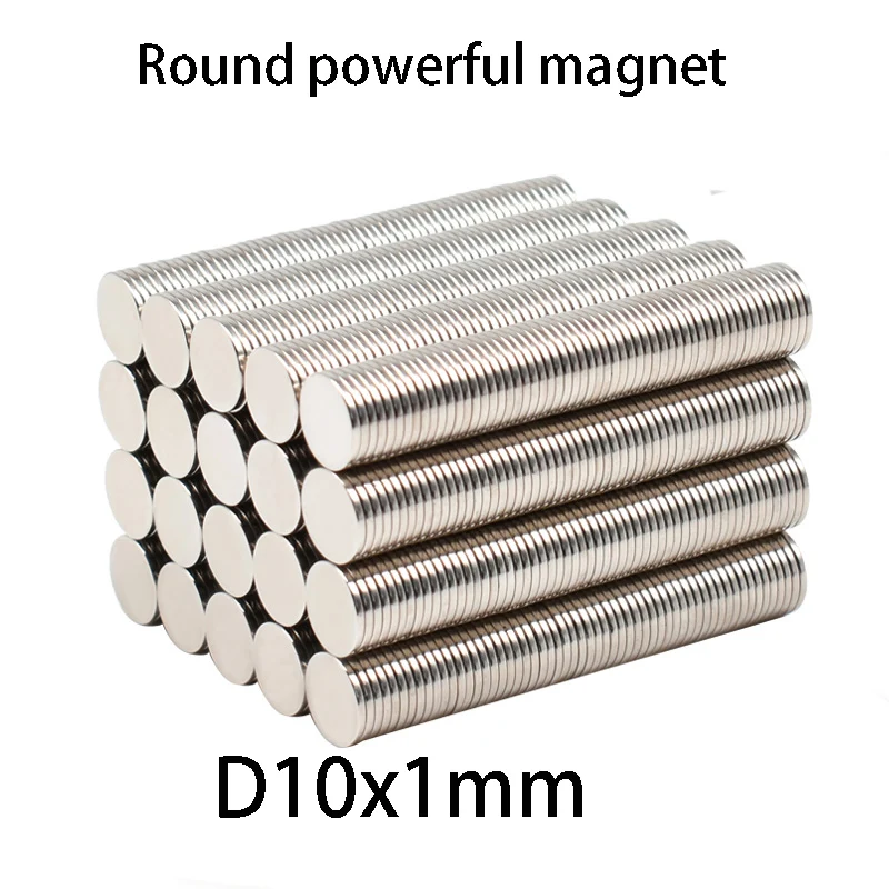 10/20/50 قطعة 10x1 مللي متر مغناطيس دائري رفيع للغاية ، قرص مسطح كبير قوي للحرف اليدوية والعلامات ومشاريع ذاتية الصنع #4