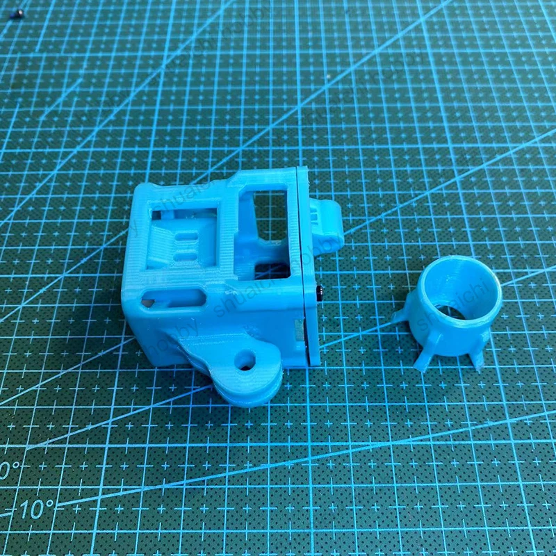 1Set 3D Printed DJI O3 Air Unit Integrated Component Camera Bracket Protection Case Blue Printing Piece GoPro Mount for RC Drone