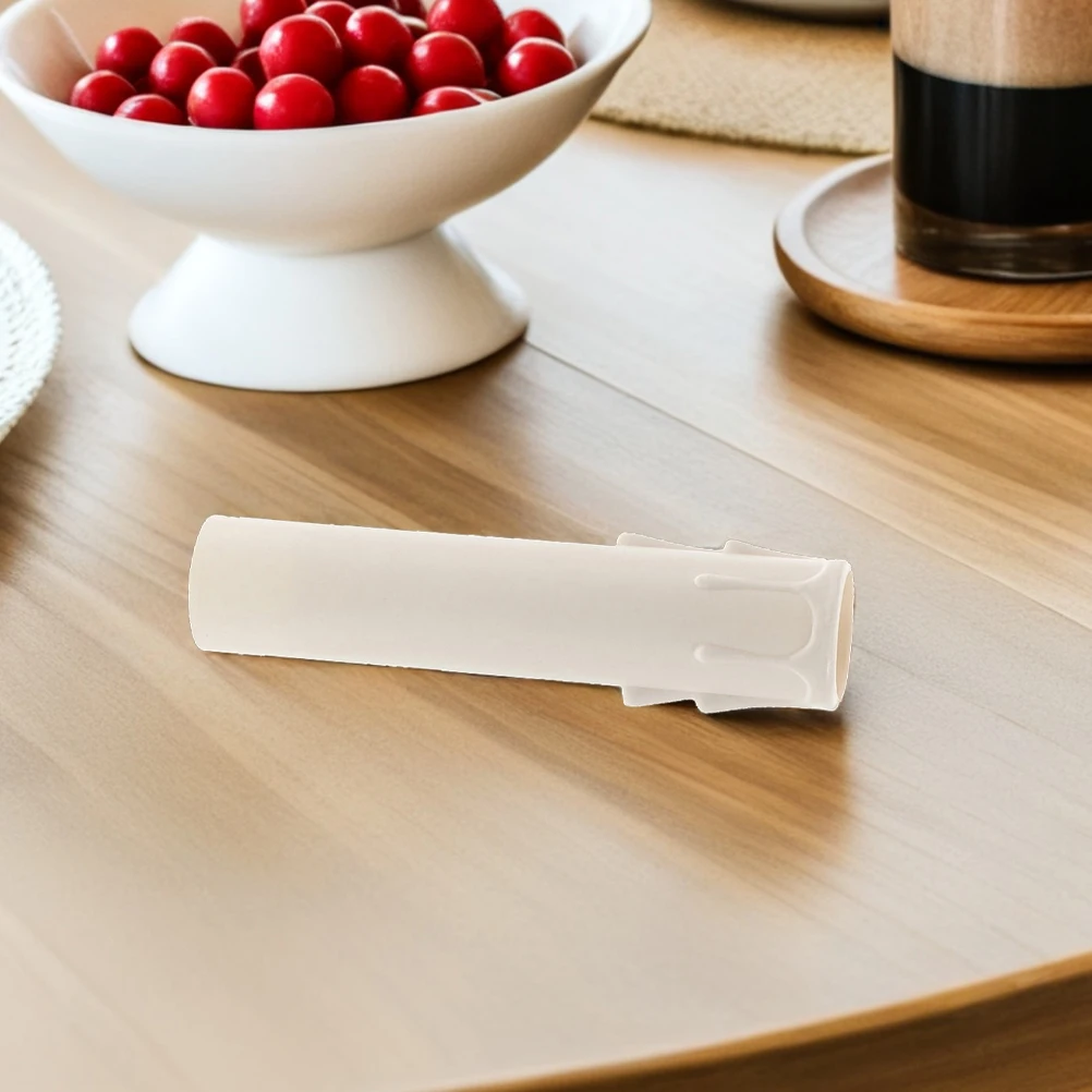 

15pcs Sleeves Plastic Cover Teardrop Chandelier Socket Holders Shape Drip Candles Chandeliers Lamp White Tubes Fits Accessories